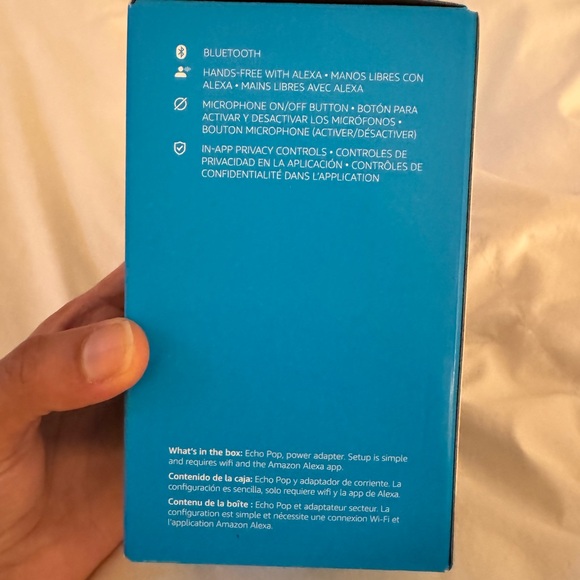 Amazon Echo Pop Full Sound Compact Smart Speaker with Alexa - Charcoal (SEALED) - Picture 3 of 4